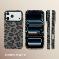 Selencia Coque Sabi imprimé panthère avec MagSafe Apple iPhone 17 Pro Max - Midnight Black