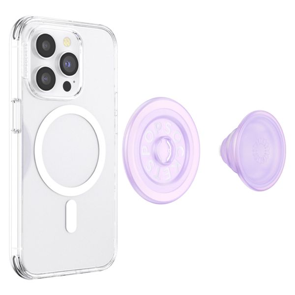 PopSockets PopGrip MagSafe Round - Opalescent Clear