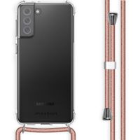 imoshion Coque avec dragonne Samsung Galaxy S21 FE - Rose Doré