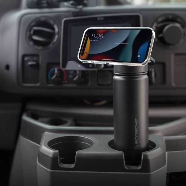 Scosche MagicMount Flask - Support téléphone - Gourde isotherme 650ML - MagSafe - Noir