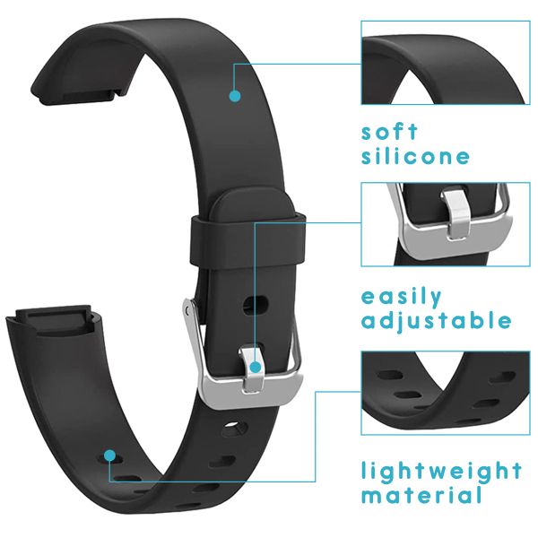 imoshion Bracelet silicone Fitbit Luxe - Noir