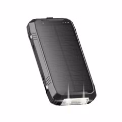imoshion Solar Powerbank - Batterie externe sans fil avec panneau solaire - Charge rapide et fourniture d'énergie - 30 000 mAh - Noir
