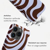 Selencia Coque arrière Vivid Apple iPhone 15 Pro - Dream Swirl Chocolate
