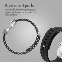 Accezz Bracelet Ocean Apple Watch Series 1 - 11 / SE / Ultra (44/45/46/49 mm) - Noir