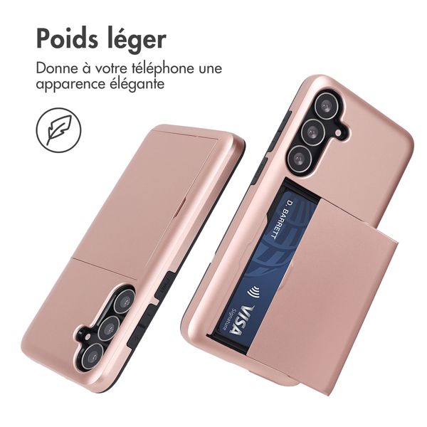 imoshion Coque arrière avec porte-cartes Samsung Galaxy S25 FE - Rose Doré