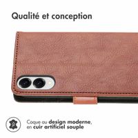 imoshion Étui de télephone portefeuille Samsung Galaxy S25 Edge - Marron