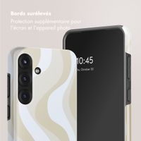 Selencia Coque arrière Vivid Samsung Galaxy S25 - Desert Waves Beige