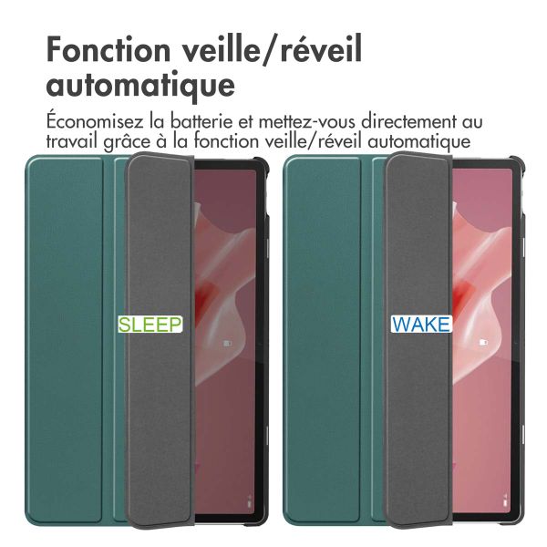 imoshion Coque tablette Trifold Lenovo Tab P12 - Vert foncé