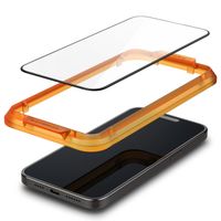 Spigen Protection d'écran en verre trempé AlignMaster Cover 2 Pack iPhone 15 Pro Max - Noir