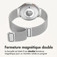imoshion Bracelet magnétique milanais  - Connexion universelle 22 mm - Argent