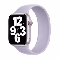 Apple Bracelet Boucle unique en Silicone Apple Watch Series 1 - 9 / SE (38/40/41 mm) | Series 10 / 11 (42 mm) - Taille 1 - Purple Fog