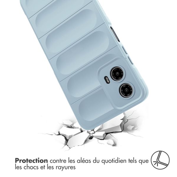 imoshion Coque arrière EasyGrip Motorola Moto G34 - Bleu clair