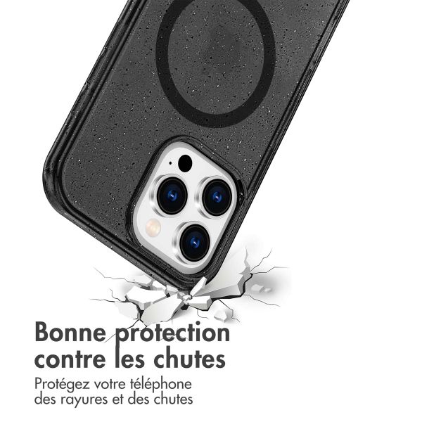 imoshion Coque Pailletée avec MagSafe Apple iPhone 16 Pro Max - Glitter Noir