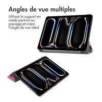 imoshion Coque tablette Design Trifold Apple iPad Pro 13 (2024) M4 - Floral Water Color