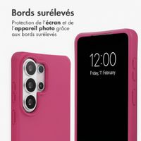 imoshion Coque arrière Color avec cordon amovible et MagSafe Samsung Galaxy S26 Ultra - Raspberry