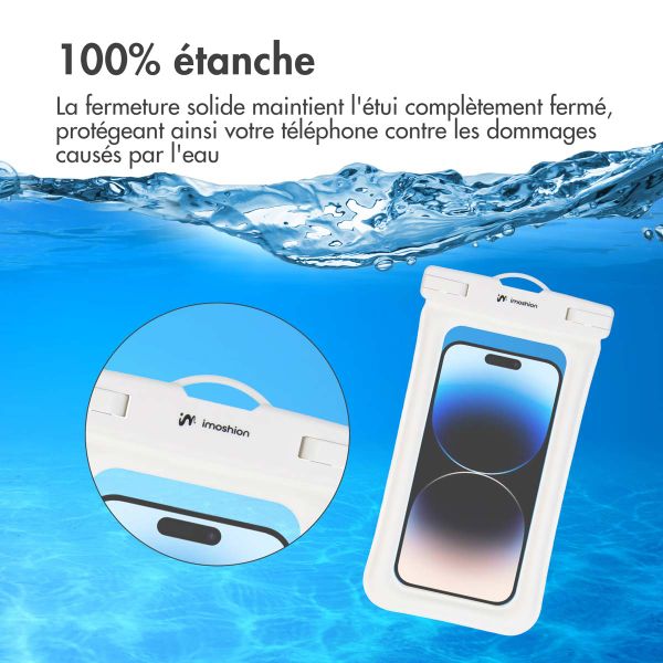 imoshion ﻿Pochette étanche universelle - Étui étanche pour téléphone - Blanc