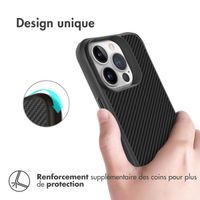 imoshion Coque Rugged Hybrid Carbon Apple iPhone 13 Pro - Noir