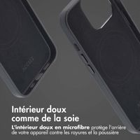 Accezz Coque arrière en cuir avec MagSafe Apple iPhone 13 Pro - Onyx Black