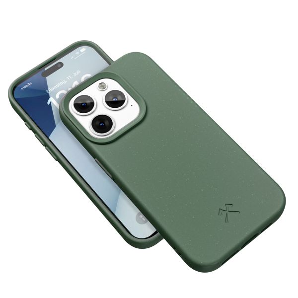 Woodcessories Coque Bio MagSafe iPhone 15 Pro - Midnight Green