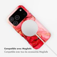 Selencia Coque arrière Vivid avec MagSafe Apple iPhone 17 Pro - Rosy Marble