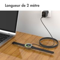 imoshion Câble de charge pour Samsung Galaxy Watch USB-C et USB-A - 2 mètres