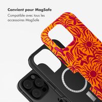 Selencia Coque arrière Vivid avec MagSafe Apple iPhone 16 Pro - Tropical Vibes Apricot