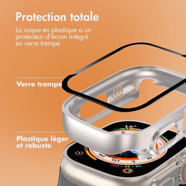 imoshion Coque rigide à couverture complète Apple Watch Ultra / Ultra 2 / Ultra 3 - 49 mm - Titanium
