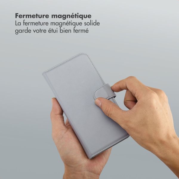 Selencia Étui portefeuille amovible Olyn avec MagSafe Samsung Galaxy A36 - Gris