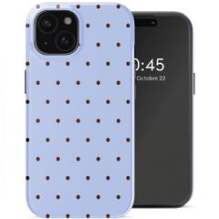 Selencia Coque arrière Vivid avec MagSafe Apple iPhone 15 - Happy Dots Digital Sky