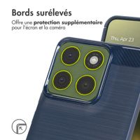 imoshion Coque Brushed Motorola Edge 70 - Bleu foncé