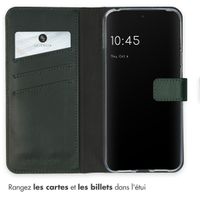 Selencia Étui portefeuille en cuir véritable Google Pixel 8 - Vert