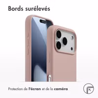 Accezz Coque Liquid Silicone avec MagSafe Apple iPhone 17 Pro - Roze