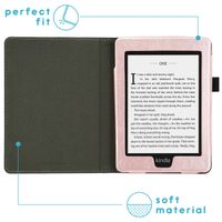 imoshion Étui de liseuse portefeuille en cuir végan Amazon Kindle Paperwhite 4 - Rose Doré