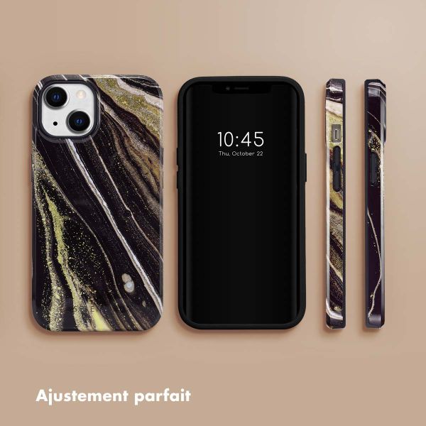 Selencia Coque arrière Vivid Tough iPhone 14 - Chic Marble