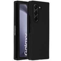 Accezz Coque Liquid Silicone Samsung Galaxy Z Fold 5 - Noir