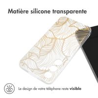 imoshion Coque Design Samsung Galaxy S24 - Golden Leaves Transparent