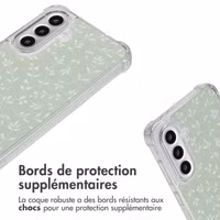 imoshion Coque Design avec cordon Samsung Galaxy A56 - Smoke Green Flowers