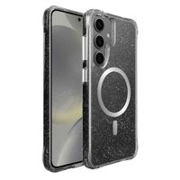 imoshion Coque arrière transparente Pailletée avec MagSafe Samsung Galaxy S24 - Argent