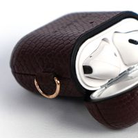 Selencia Coque Serpent Yara Apple AirPods 1 / 2 - Rouge foncé