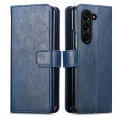 imoshion Étui de téléphone portefeuille Luxe Samsung Galaxy Z Fold 6 - Bleu foncé