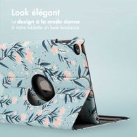 imoshion Coque tablette Design rotatif à 360° Apple iPad 6 (2018) 9.7 pouces / iPad 5 (2017) 9.7 pouces - Flowers