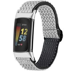 imoshion Bracelet élastique en nylon le Fitbit Charge 5 / Charge 6 - Blanc