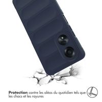 imoshion Coque arrière EasyGrip Oppo A58 (4G) - Bleu foncé