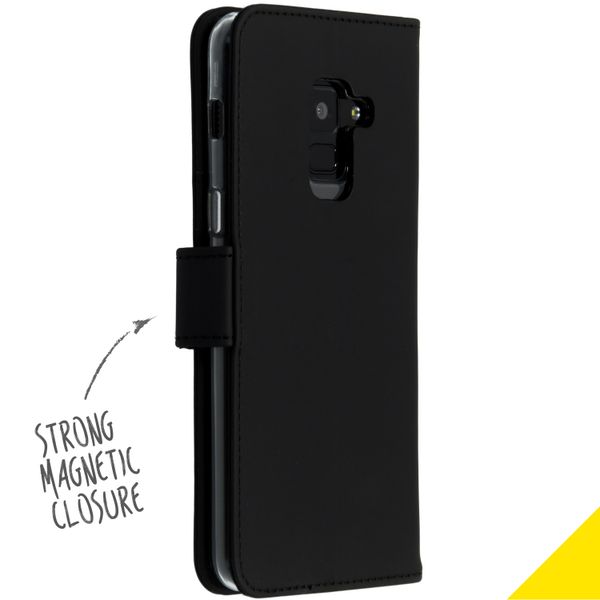 Accezz Étui de télephone Wallet Samsung Galaxy A8 (2018) - Noir