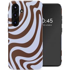 Selencia Coque arrière Vivid Samsung Galaxy S25 FE - Dream Swirl Chocolate
