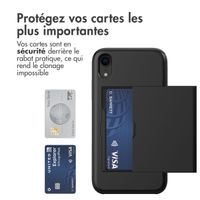 imoshion Coque arrière avec porte-cartes iPhone Xr - Noir