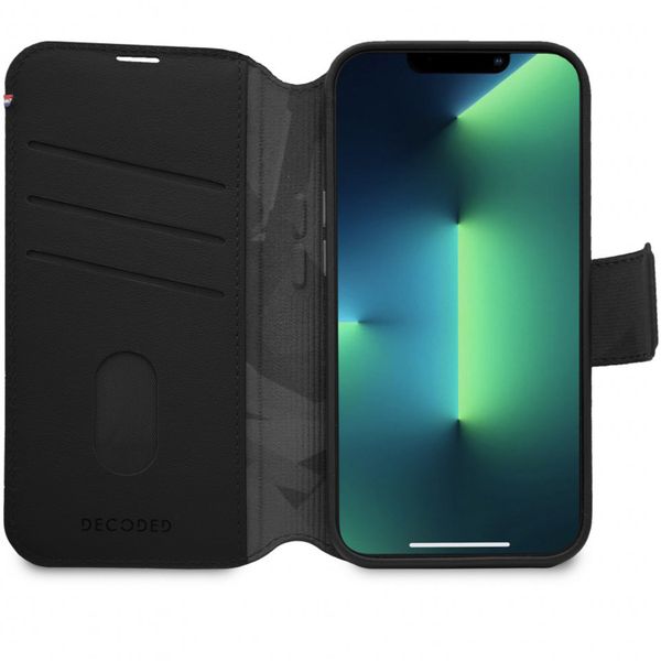Decoded Portefeuille détachable 2 en 1 en cuir Apple iPhone 14 Pro - Noir