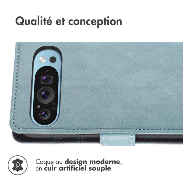 imoshion Étui de téléphone portefeuille Luxe Google Pixel 9 Pro XL - Bleu clair