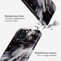 Selencia Coque arrière Vivid avec MagSafe Apple iPhone 16 Pro Max - Chic Marble Black
