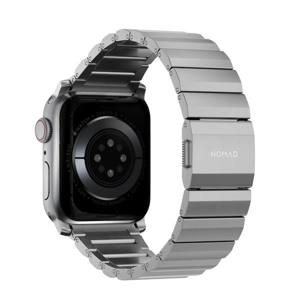 Nomad Bracelet à maillons en titane Apple Watch | 44/45/46/49 mm - Argent